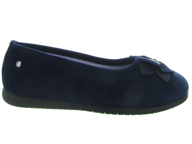 chaussons et pantoufles - Ballerines - femme - Toile Jean - Bleu - Isotoner4855001_3