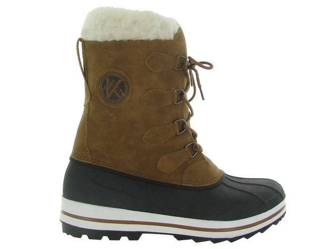 apres ski bottes fourrees - Bottes Canadiennes - homme - Synthétique - Beige - Kimberfeel4863301_2