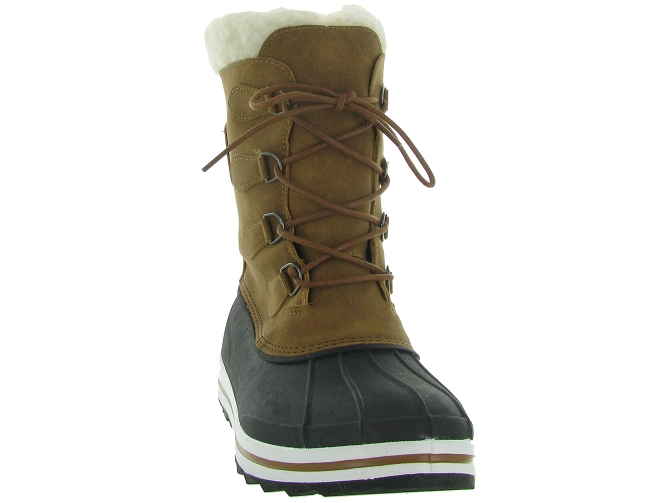 apres ski bottes fourrees - Bottes Canadiennes - homme - Synthétique - Beige - Kimberfeel4863301_3