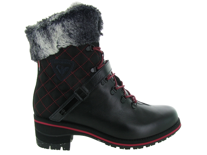 apres ski bottes fourrees - Chaussure neige - femme - Cuir - Noir - Rossignol4870301_2