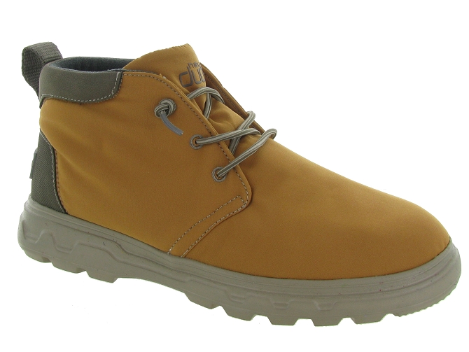 chaussures a lacets - Confort et décontracté - homme - Synthétique - Jaune - Hey dude