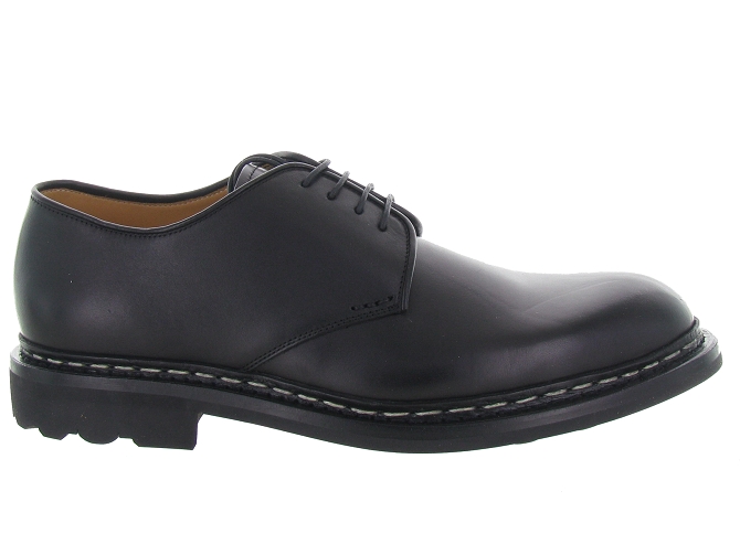 chaussures a lacets - Cérémonie - homme - Cuir - Noir - Heschung4875201_2