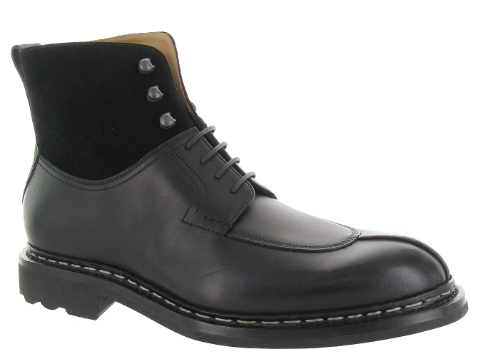 bottines et boots - Chelsea - homme - Cuir - Noir - Heschung