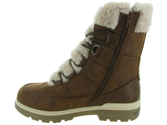 apres ski bottes fourrees - Chaussure neige - femme - Synthétique - Marron - Kimberfeel4877601_4