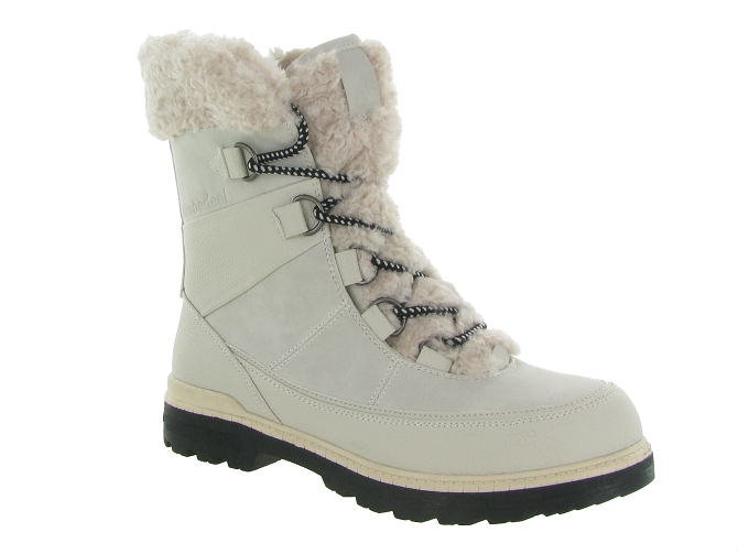 apres ski bottes fourrees - Chaussure neige - femme - Synthétique - Beige - Kimberfeel