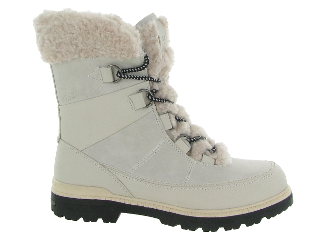 apres ski bottes fourrees - Chaussure neige - femme - Synthétique - Beige - Kimberfeel4877603_2