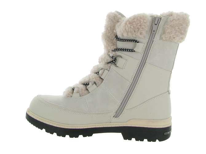 apres ski bottes fourrees - Chaussure neige - femme - Synthétique - Beige - Kimberfeel4877603_4