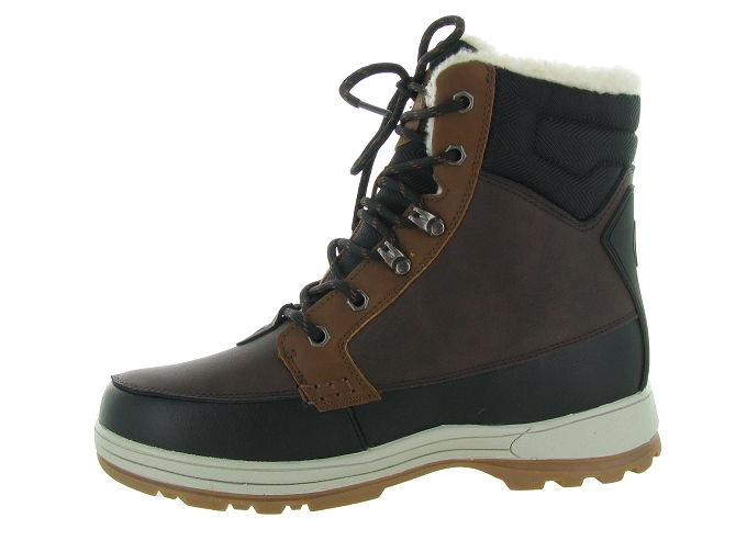 apres ski bottes fourrees - Chaussures neige - homme - Synthétique - Marron - Kimberfeel4877801_4