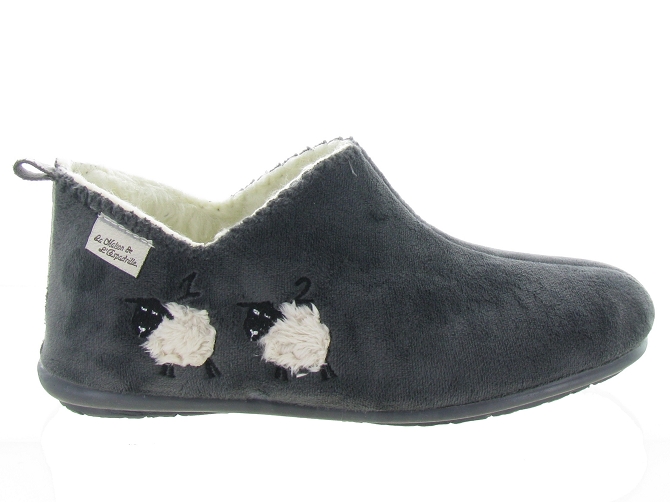 chaussons et pantoufles - Montant - femme - Synthétique - Gris - La maison de l espadrille4878501_2