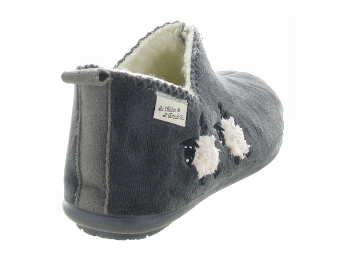 chaussons et pantoufles - Montant - femme - Synthétique - Gris - La maison de l espadrille4878501_5