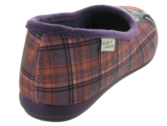 chaussons et pantoufles - Ballerines - femme - Toile Jean - Violet - La maison de l espadrille4878601_5