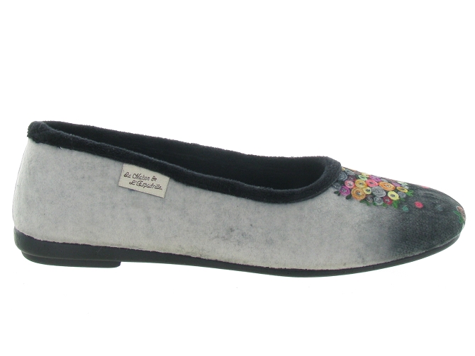 chaussons et pantoufles - Ballerines - femme - Toile Jean - Noir - La maison de l espadrille4878801_3