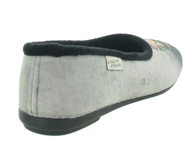 chaussons et pantoufles - Ballerines - femme - Toile Jean - Noir - La maison de l espadrille4878801_5