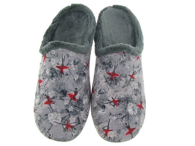 chaussons et pantoufles - Mules Sabots - femme - Synthétique - Gris - La maison de l espadrille