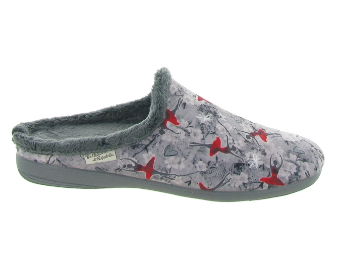 chaussons et pantoufles - Mules Sabots - femme - Synthétique - Gris - La maison de l espadrille4879301_3