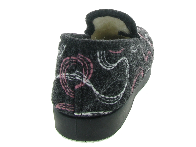 chaussons et pantoufles - Charentaise - femme - Synthétique - Noir - La maison de l espadrille4879801_5