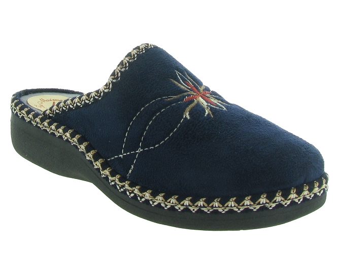 chaussons et pantoufles - Mules Sabots - femme - Toile Jean - Bleu - La maison de l espadrille