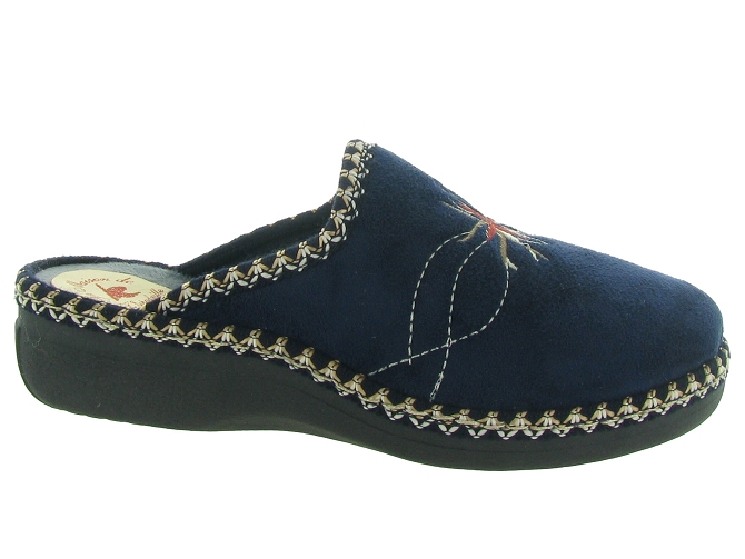 chaussons et pantoufles - Mules Sabots - femme - Toile Jean - Bleu - La maison de l espadrille4880101_2