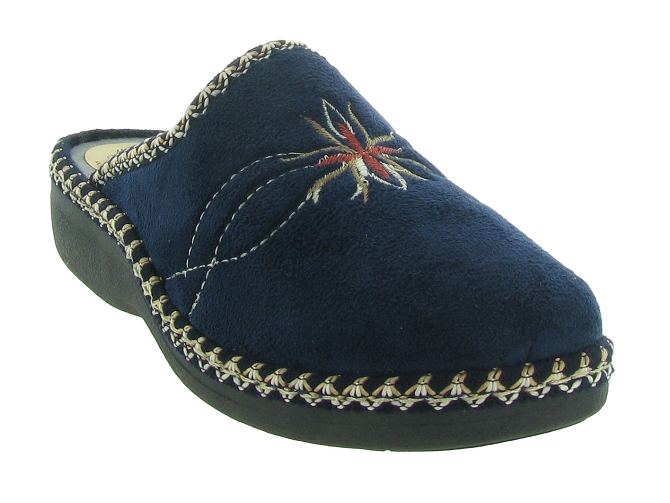 chaussons et pantoufles - Mules Sabots - femme - Toile Jean - Bleu - La maison de l espadrille4880101_3