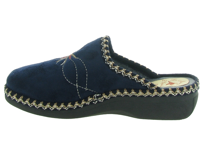 chaussons et pantoufles - Mules Sabots - femme - Toile Jean - Bleu - La maison de l espadrille4880101_4