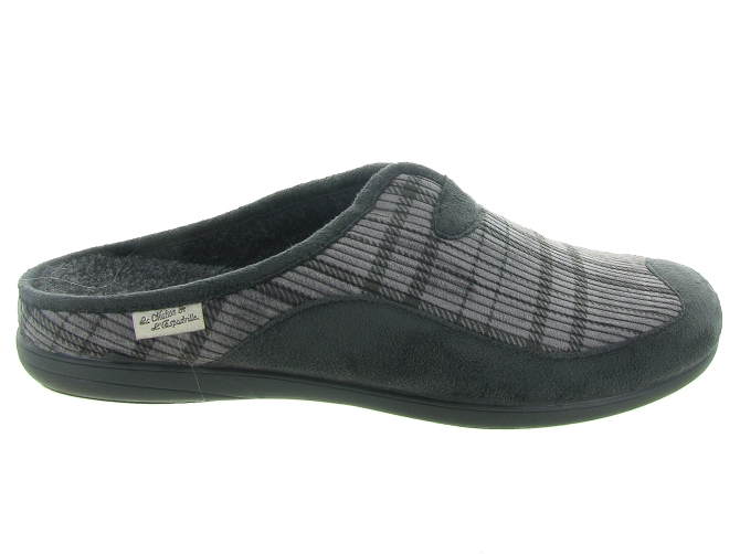 La maison de l espadrille chaussons et pantoufles 6719 gris4880401_2