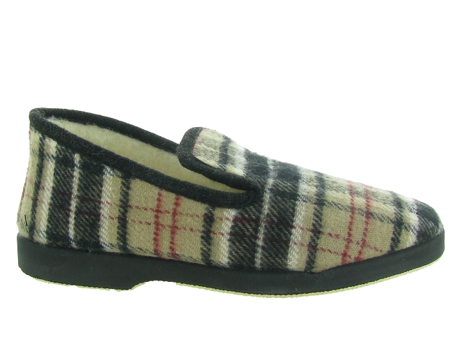 chaussons et pantoufles - Charentaises Hiver - homme - Synthétique - Noir - La maison de l espadrille4882001_2