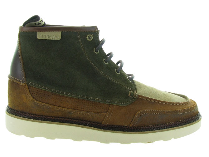 chaussures a lacets - Cérémonie - homme - Nubuck - Marron - Schmoove4885701_2