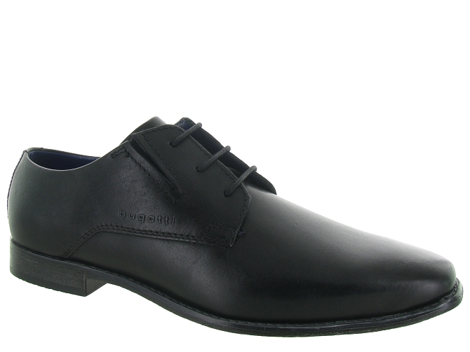 chaussures a lacets - Cérémonie - homme - Cuir - Noir - Bugatti