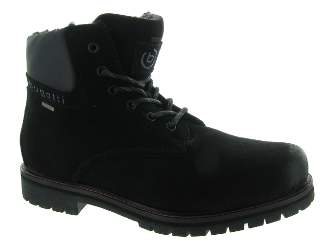 apres ski bottes fourrees - Bottine chaude - homme - Nubuck - Noir - Bugatti