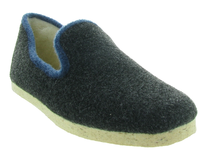 chaussons et pantoufles - Charentaises Hiver - homme - Synthétique - Gris - Chiceasy