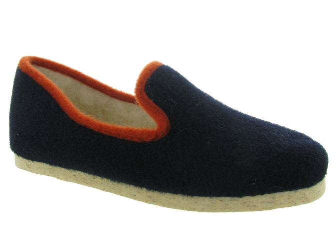 chaussons et pantoufles - Charentaises Hiver - homme - Synthétique - Bleu - Chiceasy