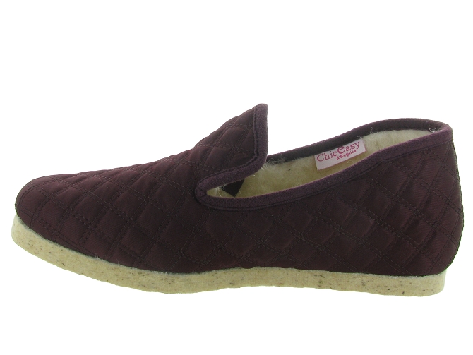 chaussons et pantoufles - Charentaise - femme - Synthétique - Bordeaux - Chiceasy4889401_4