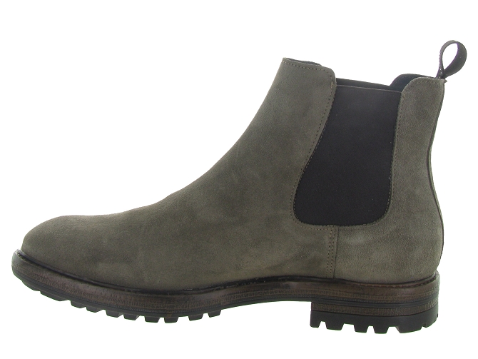 bottines et boots - Chelsea - homme - Nubuck - Beige - Black stone4894601_4