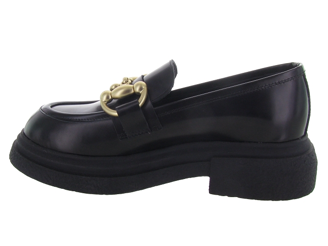 mocassins - Elégant - femme - Cuir - Noir - Semerdjian4898701_4