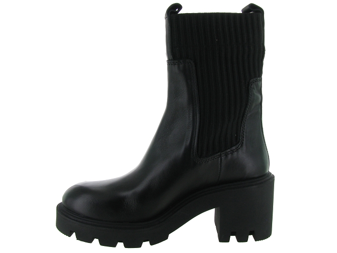 bottines et boots - Motardes & Rock and roll - femme - Cuir - Noir - Inuovo4899601_4