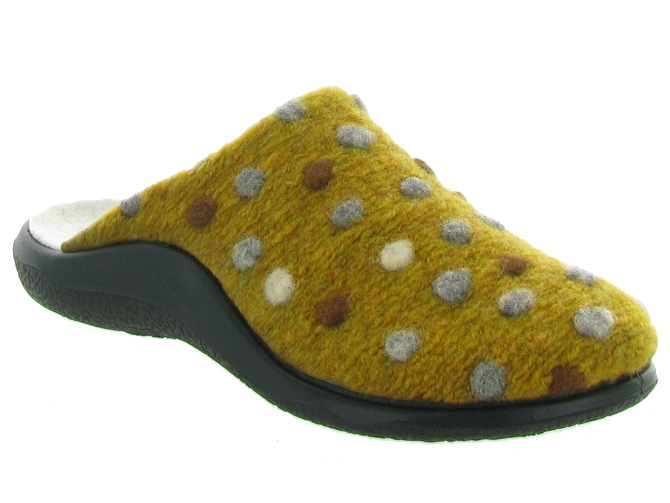 Westland chaussons et pantoufles roubaix 05 jaune moutarde