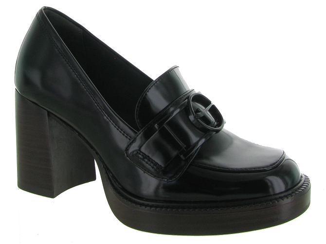 mocassins - Elégant - femme - Cuir - Noir - Tamaris