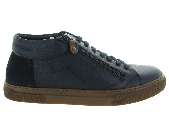 baskets et sneakers - Confort - homme - Cuir - Bleu - Fluchos4904701_2