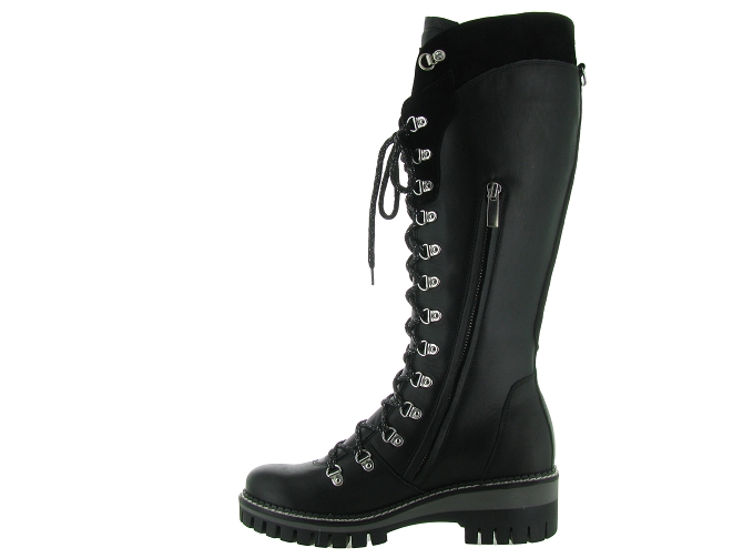 apres ski bottes fourrees - Botte de neige - femme - Cuir - Noir - New italia shoes4912401_4