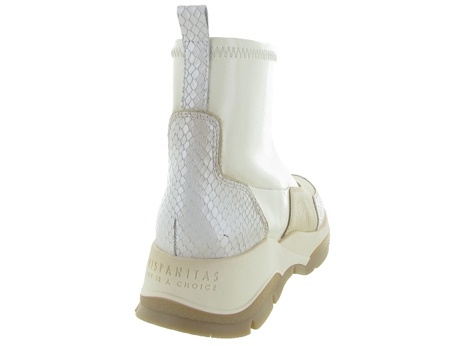 bottines et boots - Casual - femme - Cuir - Blanc - Hispanitas4913902_5