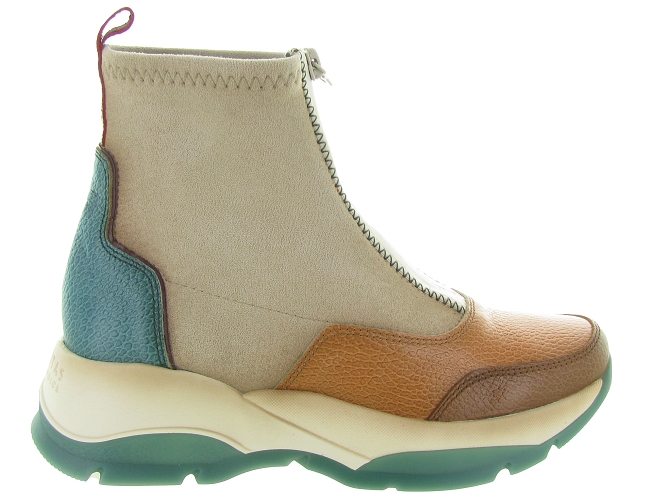 bottines et boots - Casual - femme - Cuir - Vert - Hispanitas4913903_2