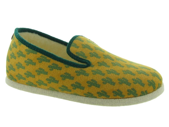 chaussons et pantoufles - Charentaises Hiver - homme - Synthétique - Jaune - Chausse mouton