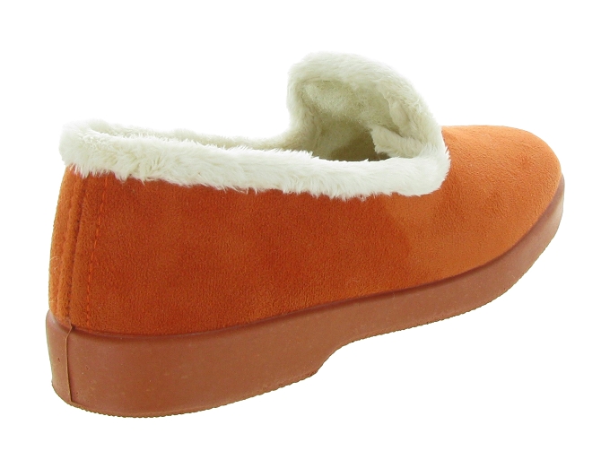 chaussons et pantoufles - Charentaise - femme - Nubuck - Orange - La maison de l espadrille4916103_5