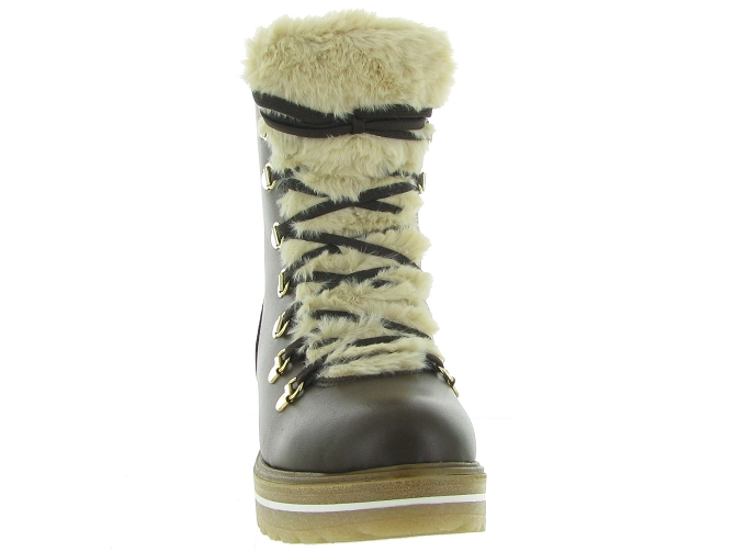 apres ski bottes fourrees - Botte de neige - femme - Cuir -  - La thuile4917102_3