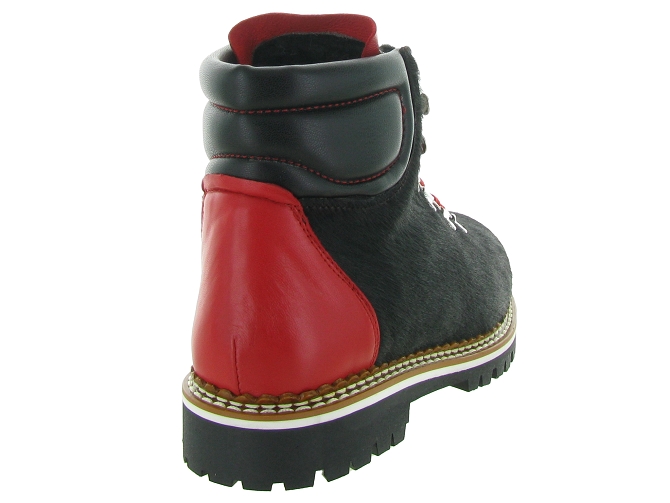 apres ski bottes fourrees - Botte de neige - femme - Cuir - Noir - La thuile4917502_5