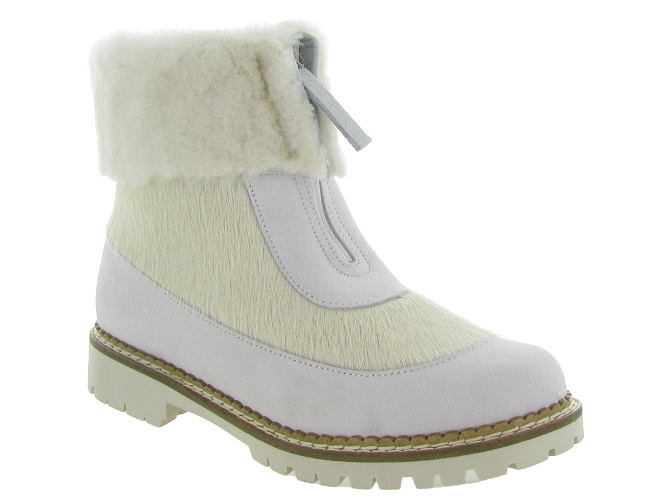 apres ski bottes fourrees - Botte de neige - femme - Fourrure - Argent - Oscar