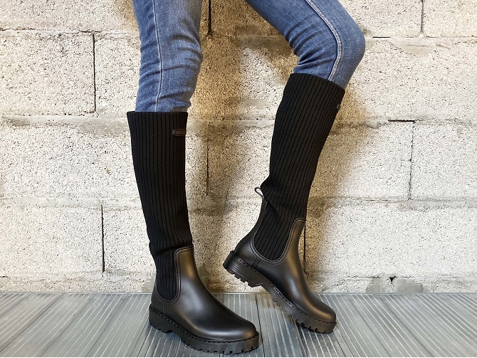 bottes - de pluie - femme - Synthétique - Noir - Unisa