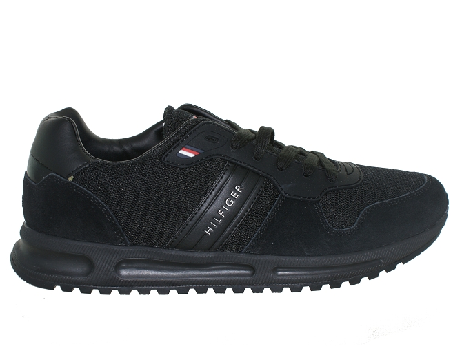 baskets et sneakers - Confort - homme - Cuir - Noir - Tommy hilfiger4921801_2