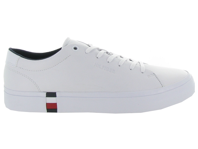 baskets et sneakers - Confort - homme - Cuir - Blanc - Tommy hilfiger4921901_2