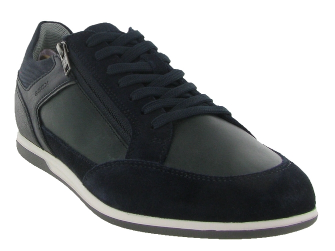 chaussures a lacets - Confort et décontracté - homme - Cuir - Bleu - Geox4924001_3